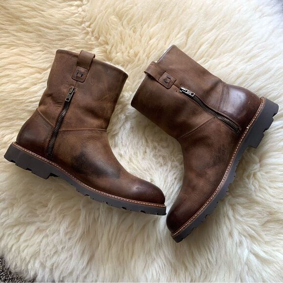 ROSS & SNOW Men's Leather Boots (Sz 9) - Picture 2 of 11